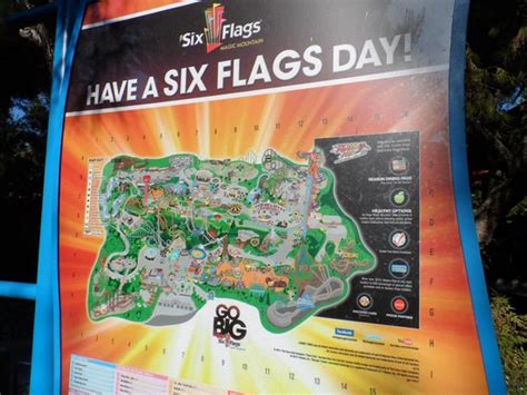 Six Flags Magic Mountain Map