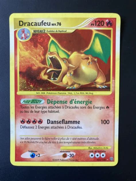 Carte Pok Mon Dracaufeu Holo Secrete Dp Temp Te Diamant Perle