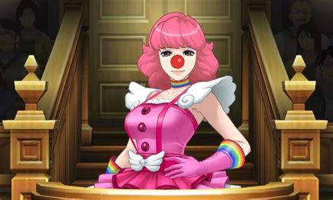 Geiru Toneido At The Witness Stand Geiru Toneido Ace Attorney Clown Girl Know Your Meme