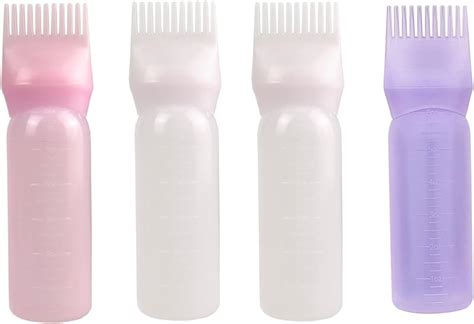 Wmzjnljy 4pcs 150ml Root Comb Applicator Bottle With Graduated Scale