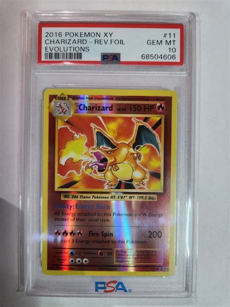 Mavin Pokemon Xy Evolution Charizard Reverse Holo Foil Psa