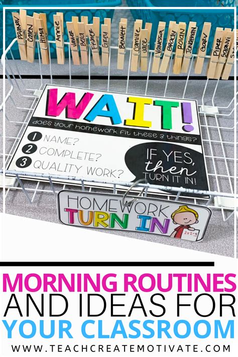 6 Tips For Your Classroom Morning Routine Teach Create Motivate Classroom Morning Routine