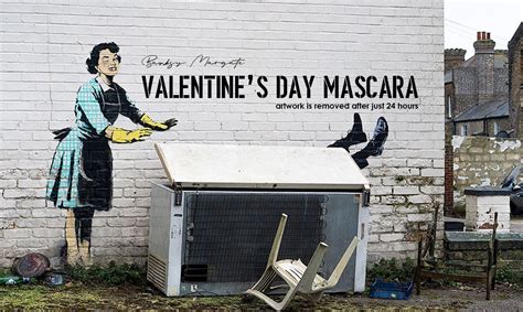 英國街頭藝術家 Banksy 情人節最新作品，出現不到 24 小時就被「移除」 A Day Magazine