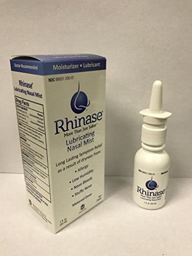 Rhinase Saline Nasal Spray With Wetting Agents And Salts Allergy