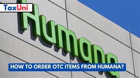 How To Order Otc Items From Humana