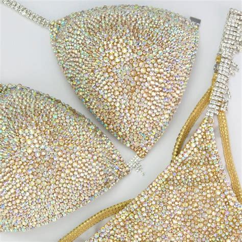 Moonlight Crystal Competition Bikini Cb Etsy