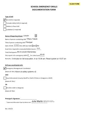 Fillable Online Shelter In Place Drill Fax Email Print PdfFiller