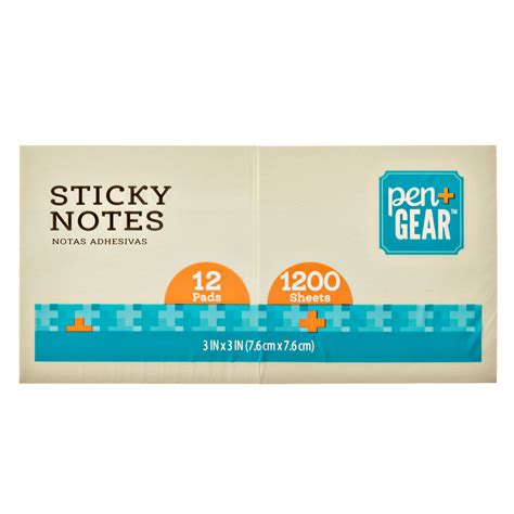 Pengear Paper Sticky Notes Yellow 3 X 3 1200 Sheets