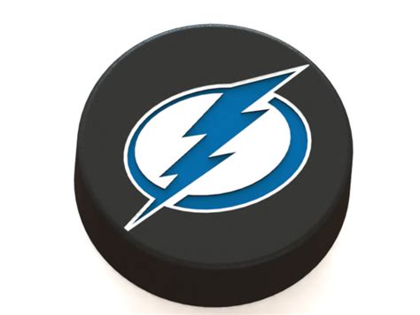 Download Transparent Tampa Bay Lightning Logo On Ice Hockey Puck 3d