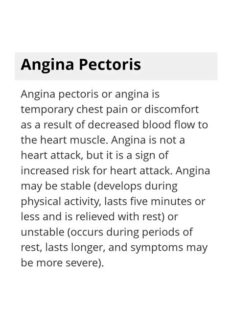 Solution Angina Pectoris Studypool