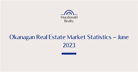 Okanagan Real Estate Market Statistics June