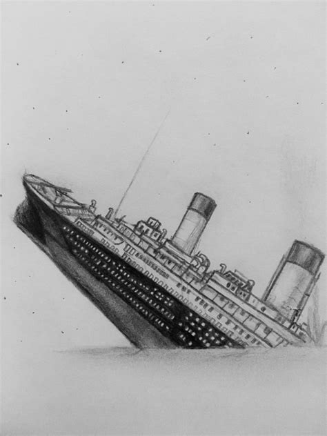 Titanic Sinking Rms Titanic Titanic Drawing Cartoon Painting Art