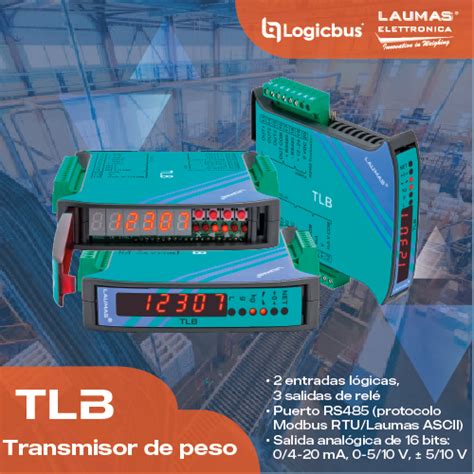 Transmisor De Peso Con Display Tlb Laumas Logicbus