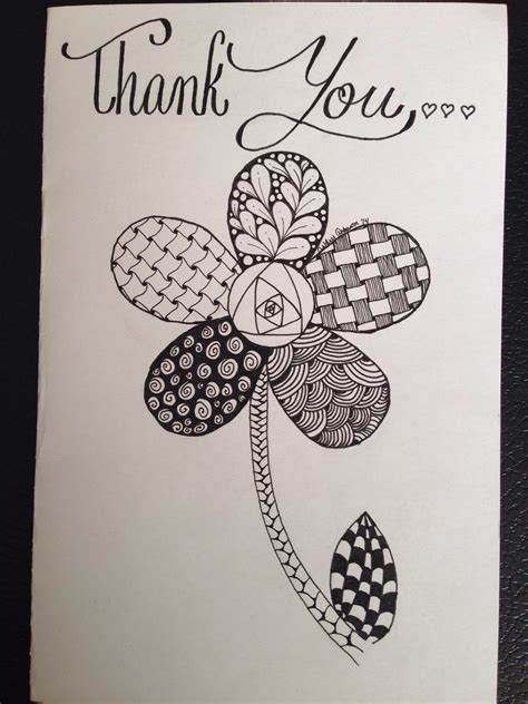 Easy Zentangle Flowers