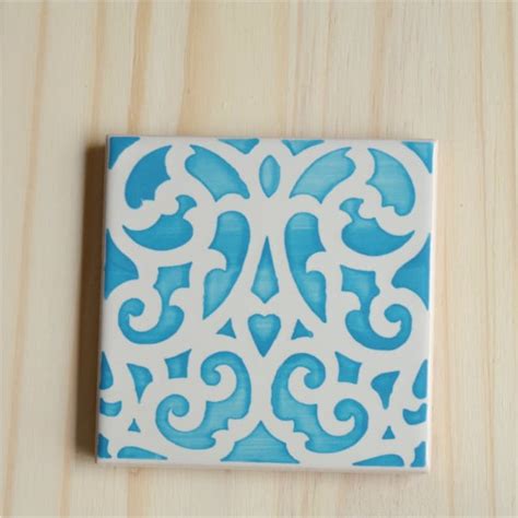 Azulejo Portuguese Tiles Hand Painted Ceramic Coaster 3 Etsy