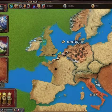 Screenshot Of The Gameplay Of Europa Universalis Stable Diffusion