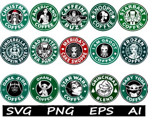 Starbucks Coffee SvgGrinch Starbucks Logo With Font Bundle Etsy