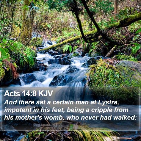 Acts 14 8 Kjv Bible Verse Images