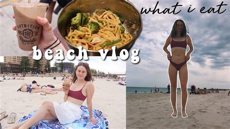 What I Eat In A Day Beach Vlog Booty Workout Youtube