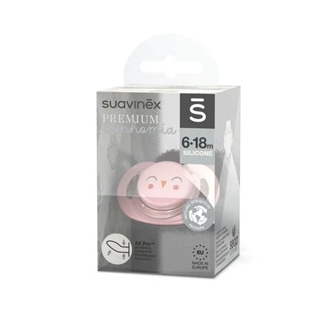 SUAVINEX PREMIUM SOOTHER WITH SX PRO SILICONE ANATOMICAL TEAT 6 18M