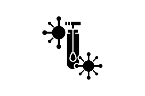 Pcr Test Black Glyph Icon By Bsd Studio Thehungryjpeg