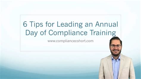 6 Tips For Leading An Annual Day Of Compliance Training YouTube