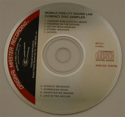 Mobile Fidelity Sound Lab Compact Disc Sampler Cd Discogs