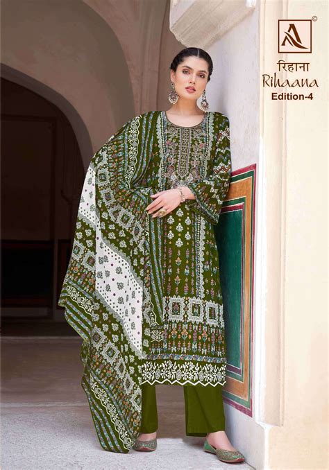 Alok Suit Rihaana Edition Pakistani Cotton Suit Collection Wholesale