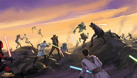 Star Wars The Old Republic - Jedi Sith battle by Hideyoshi on DeviantArt