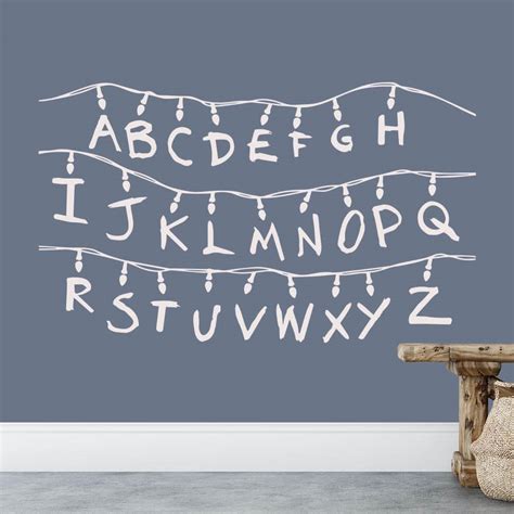 Stranger Things Alphabet Wall Sticker Apex Stickers