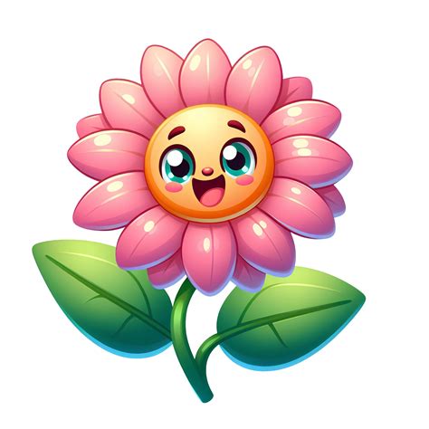 AI Generated Sunflower Cartoon Character On Transparent Background