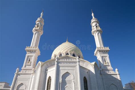 White Mosque Of The Bolgar Republic Of Tatarstan Russia Stock Image