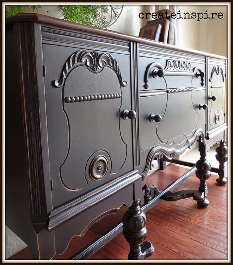 Createinspire Antique Buffet In Black