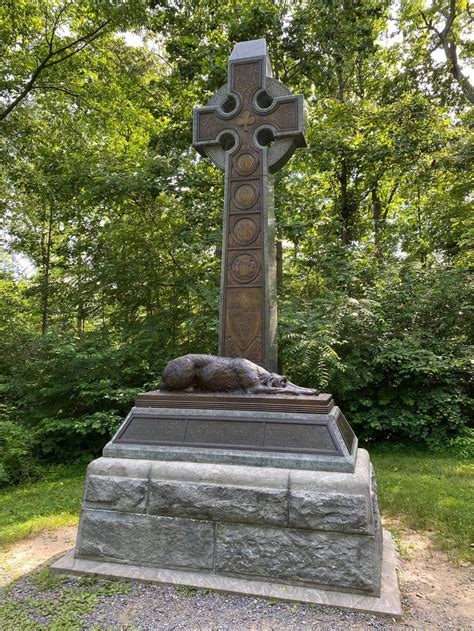 Gettysburg — Irish Brigade Monument Located Inside The Rose Woods The Monument To The Irish