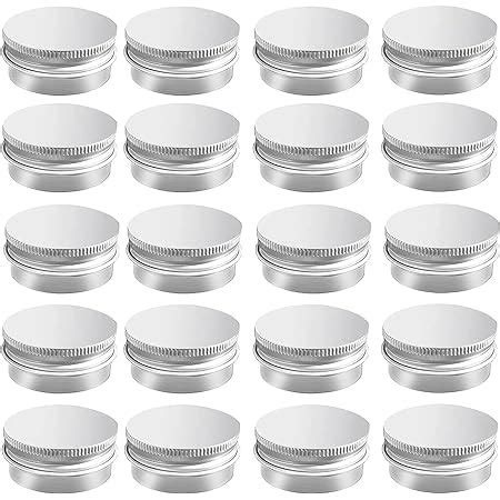 Amazon Hulless 0 5 Ounce Aluminum Tin Jar Refillable Containers 15