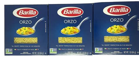 Barilla Orzo Pack Of 3 Bundled With Langsretail Recipe