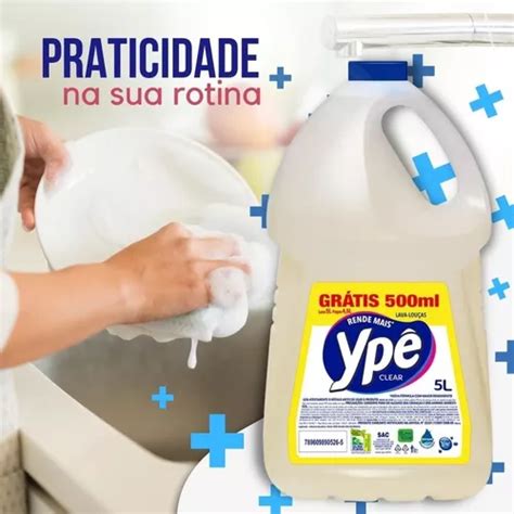 Detergente Liquido Yp Gal O Litros Clear Lava Lou As Mercadolivre