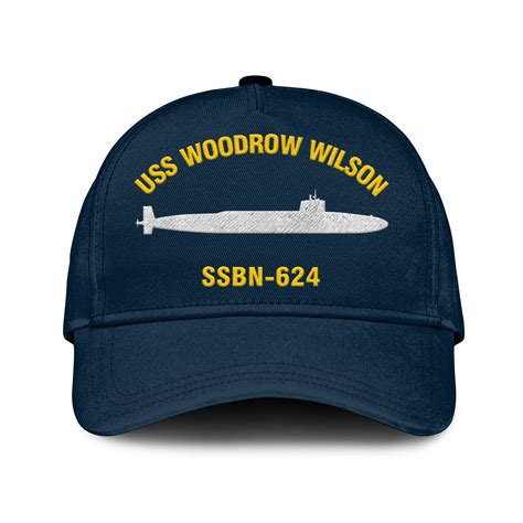 Uss Woodrow Wilson Ssbn 624 Classic Cap Custom Printembroidered Us