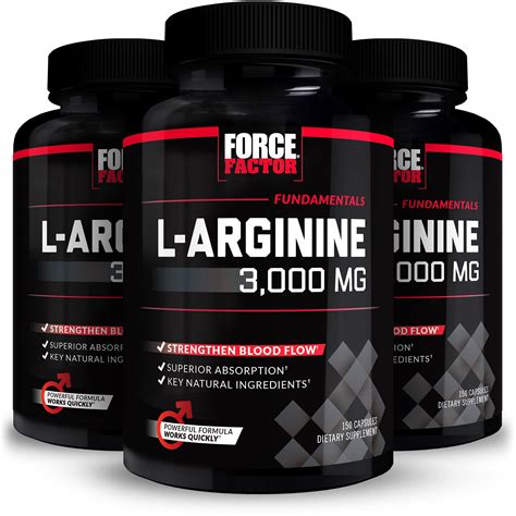 Buy Force Factor L Arginine Nitric Oxide Supplement With BioPerine To