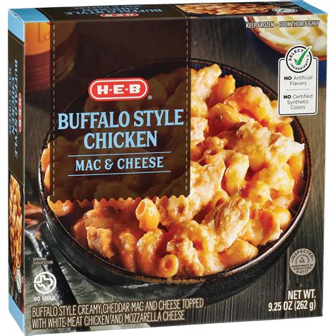 H E B Buffalo Style Chicken Mac And Cheese Bowl Frozen Meal Shop Entrees And Sides At H E B