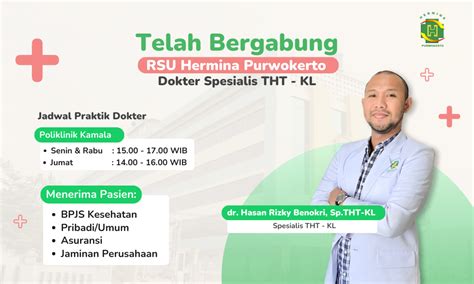 Hermina Hospitals Telah Bergabung Spesialis THT KL RSU Hermina