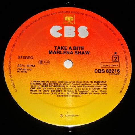 Marlena Shaw Take A Bite Vinylism