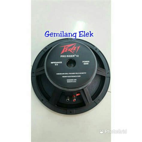 Jual Speaker Peavey Pro Rider Inch Watt Shopee Indonesia