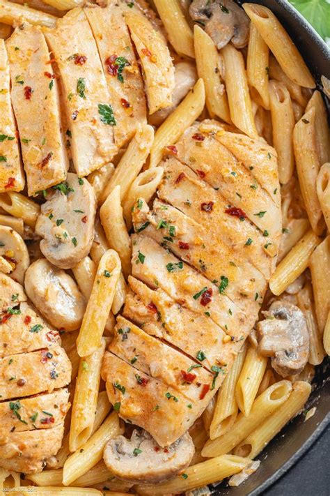 Creamy Chicken Mushroom Pasta Recipe Chicken Pasta Recipe — Eatwell101