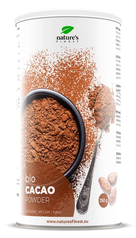 Nature S Finest Cocoa Powder Bio Kakao Pulver 250 G Shop Apotheke