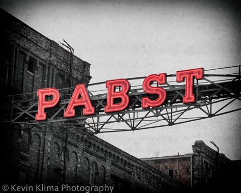 Pabst Brewery Milwaukee Art Photography Print Neon Sign Etsy