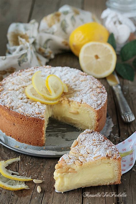 Torta Della Nonna Al Limone Frolla Con Lemon Curd E Pinoli Frolla