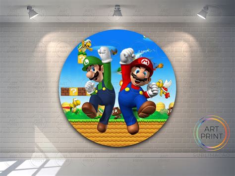 Painel Sublimado D Mario Bross X M Elo