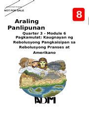 AP8 Q3 Mod3 V4 Pdf 8 Araling Panlipunan Quarter 3 Module 3 Mga