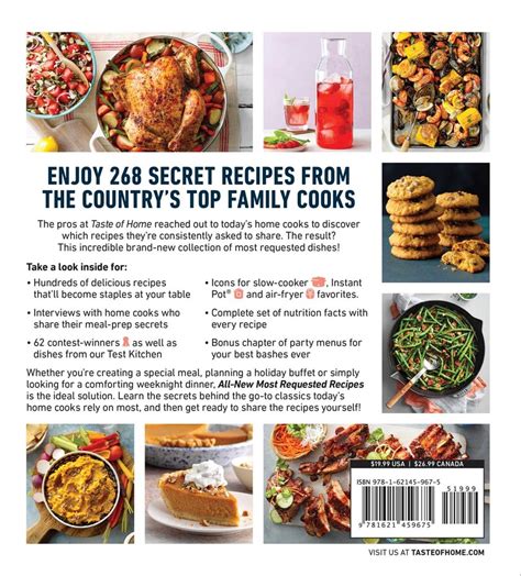 Taste Of Home All New Most Requested Recipes Book By Taste Of Home Official Publisher Page